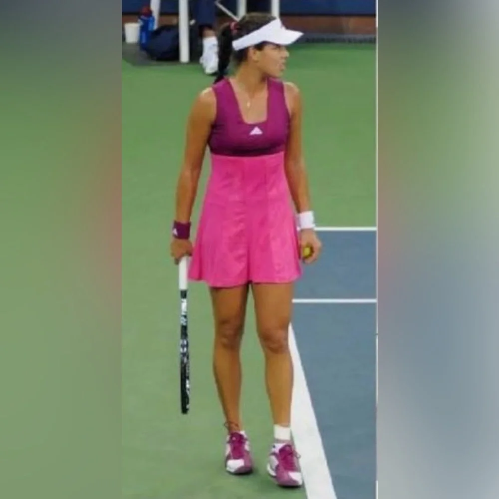 Adidas Women’s"Ana Ivanovic" Climacool Pink Magenta / Purple Tennis Dress Size M - Picture 4 of 9
